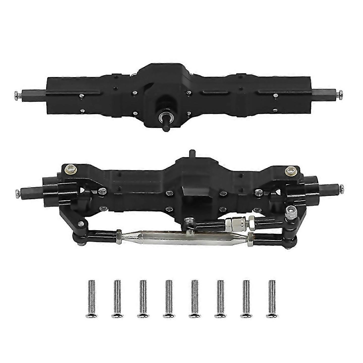 For Rc Car Metal Front And Rear Axle Assembly Kit For C14 C24 Black