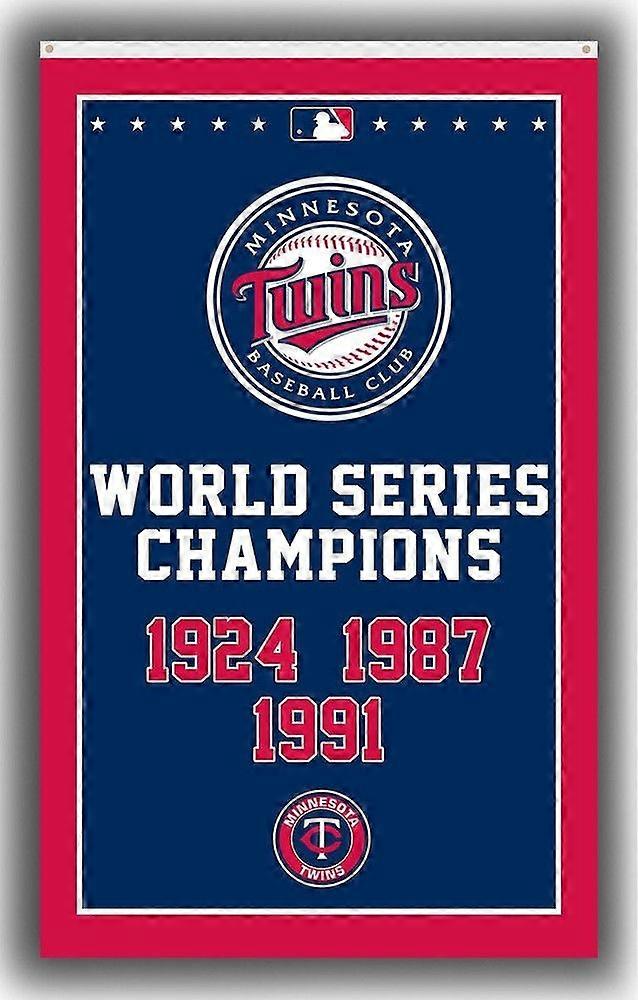 Minnesota Baseball Team Memorable Flag Twins Champion Home Banner