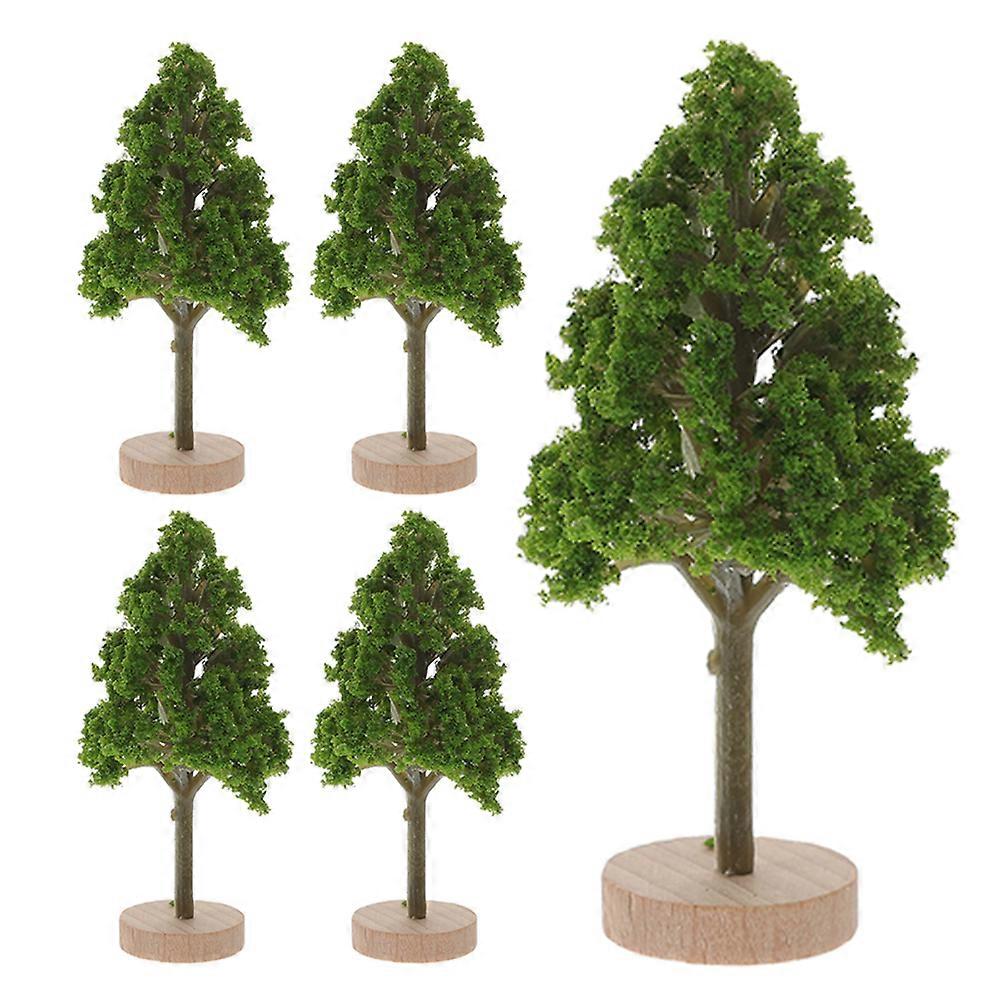 Plastic Miniature Street Trees for Diorama Model 25Pcs Green Trees