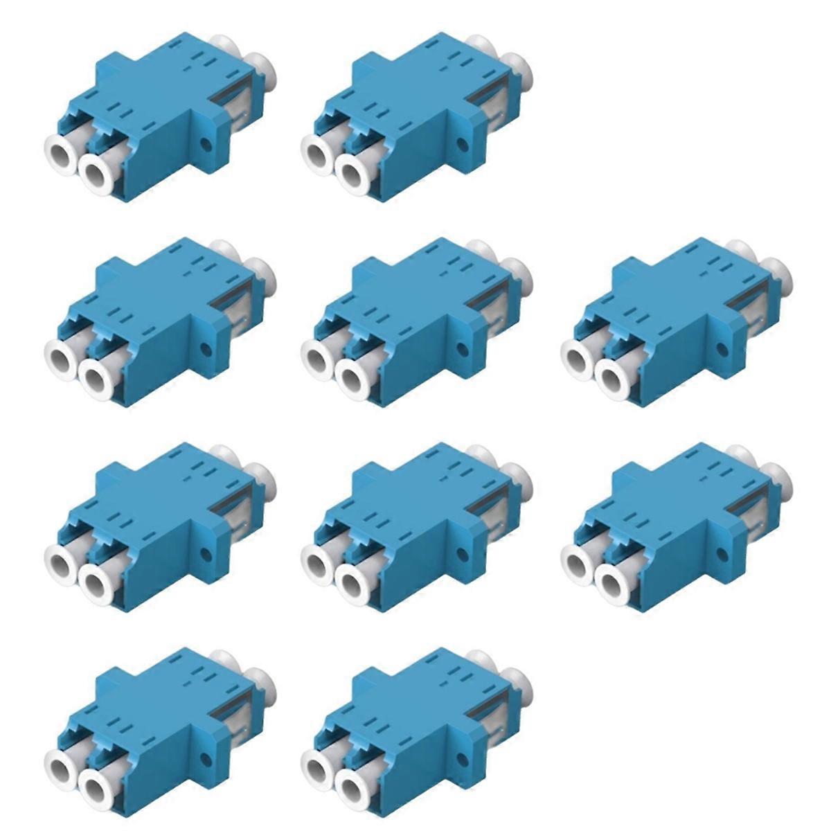 10PCS LC Fiber Optic Adapter LC to LC Duplex Singlemode Coupler
