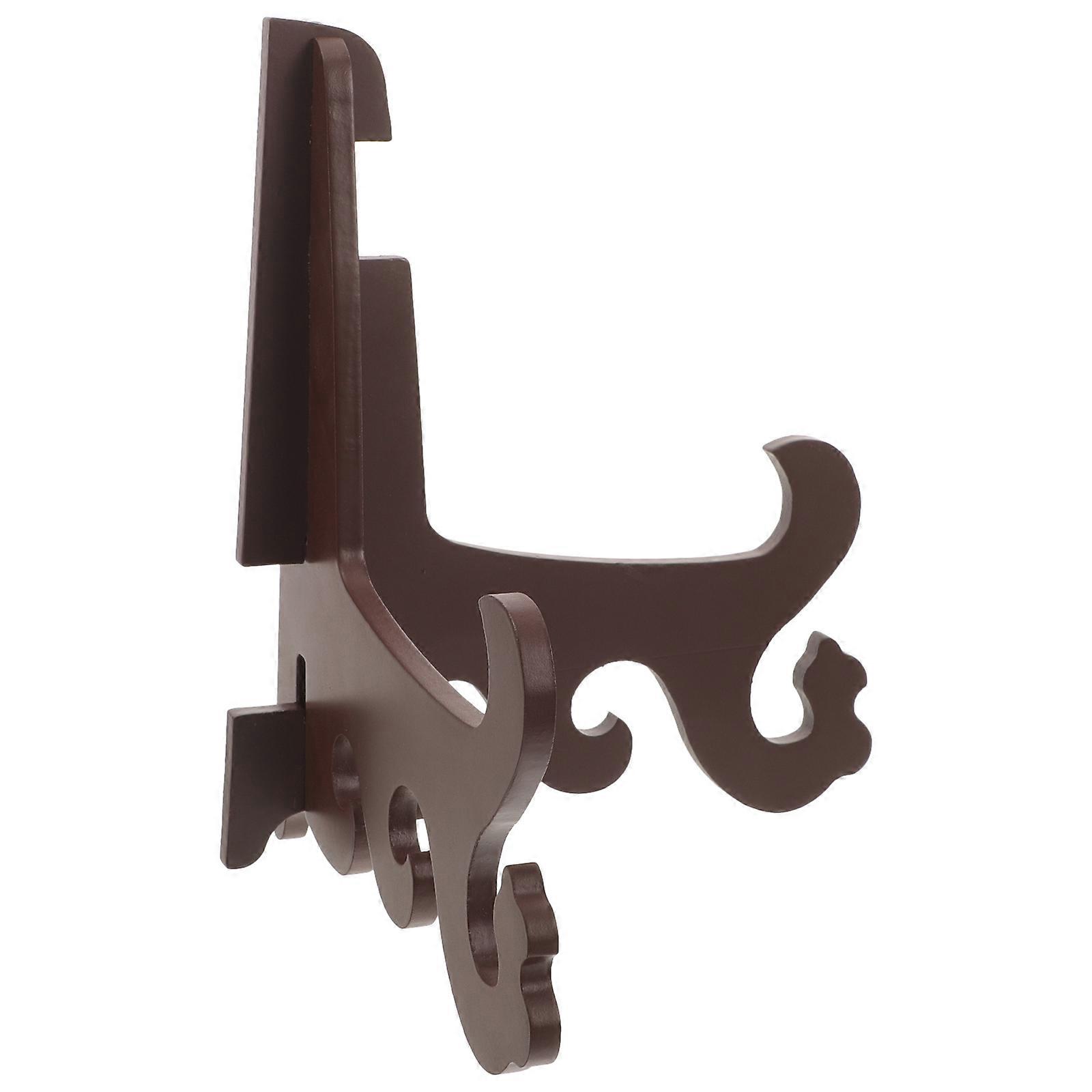 Wood Display Stand Wood Menu Holder for Tabletop Use 2Pcs
