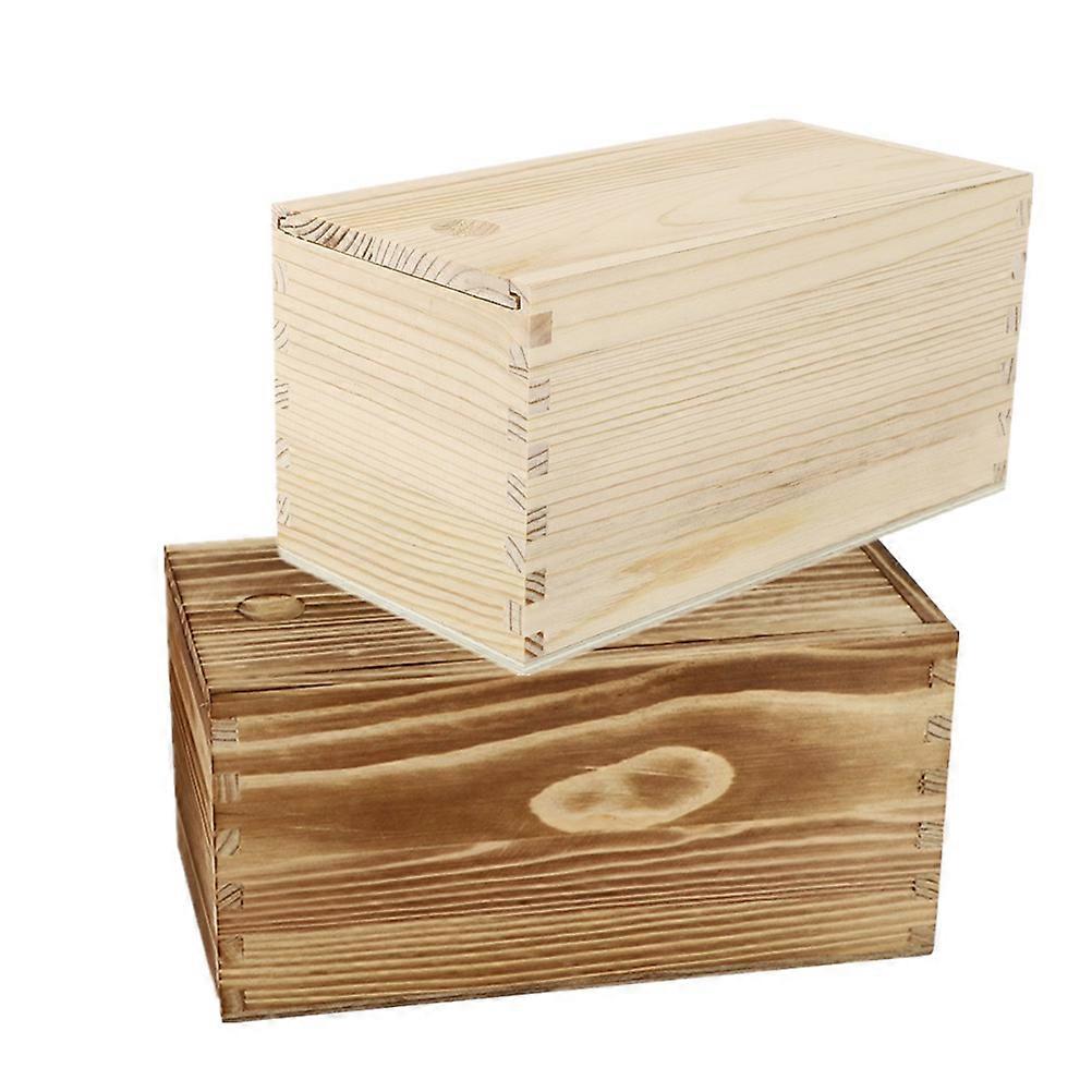 Gift Packaging Box Made of Wood for Storage Use 2Pcs Sliding Boxes