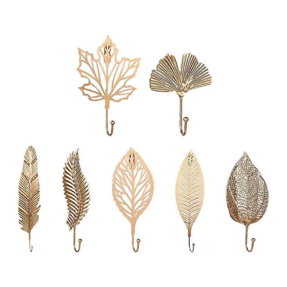 Hooks Leaf Modelling Iron Art for Hanging 21Pcs Set