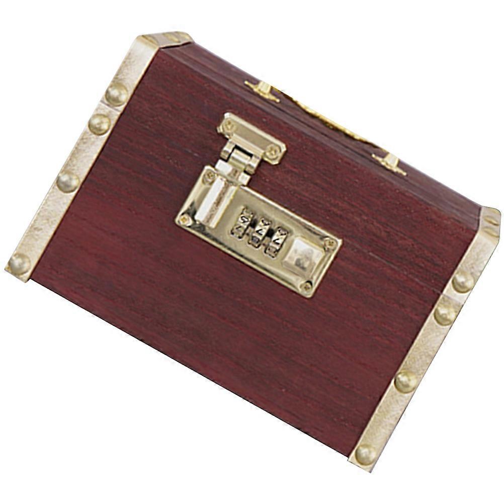 Rectangular Wooden Piggy Bank 3Pcs Simple Style Coin Organizer Perfect For Bedroom And Study