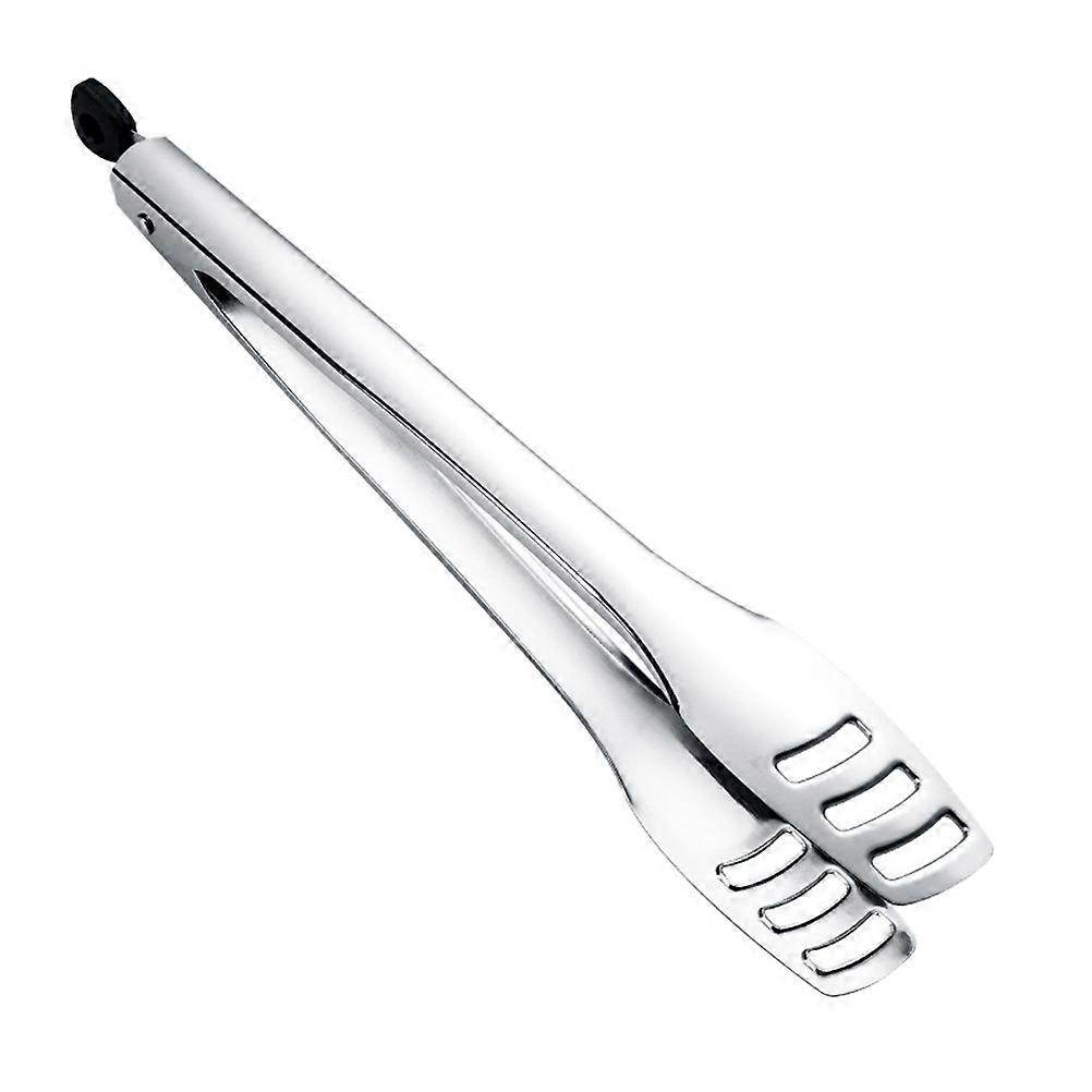 Pancake Tong 2 Pcs Practical Bread Tong Designed For Safe Grilling Daily Use Heat Resistant Rust Proof Silver
