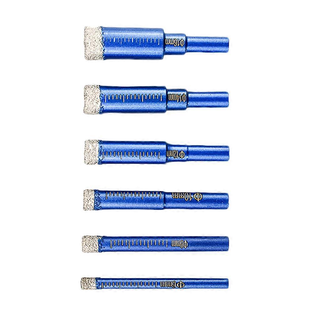 Tile Drill Bits Set Glass Drilling Bit Set for DIY Projects 6Pcs