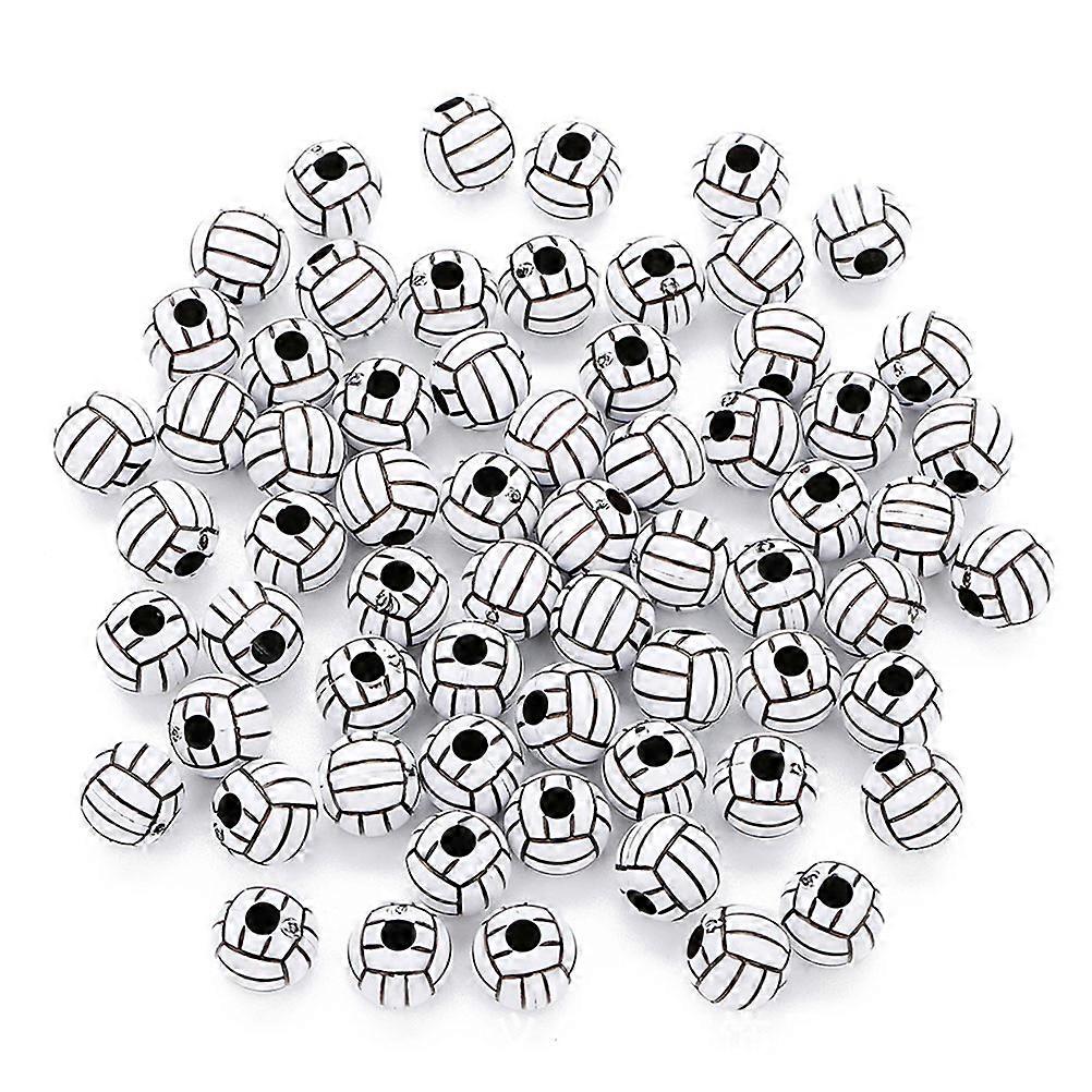 Acrylic Beads 400 Pcs Large Hole Round Beads for DIY Crafts Jewelry Making Suitable for Home Decorations with 1.2x1.2cm Size