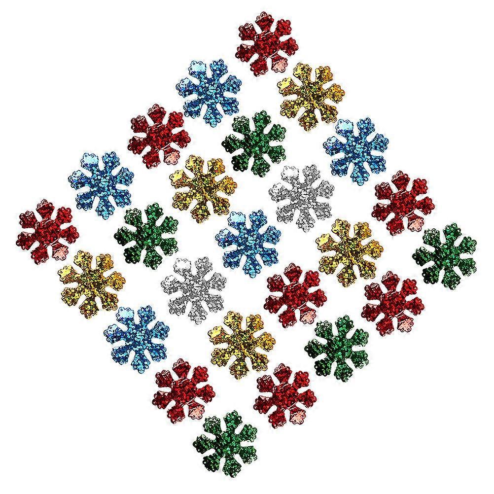 Assorted Color Christmas Snowflake Decorations for Festive Use 400Pcs Set
