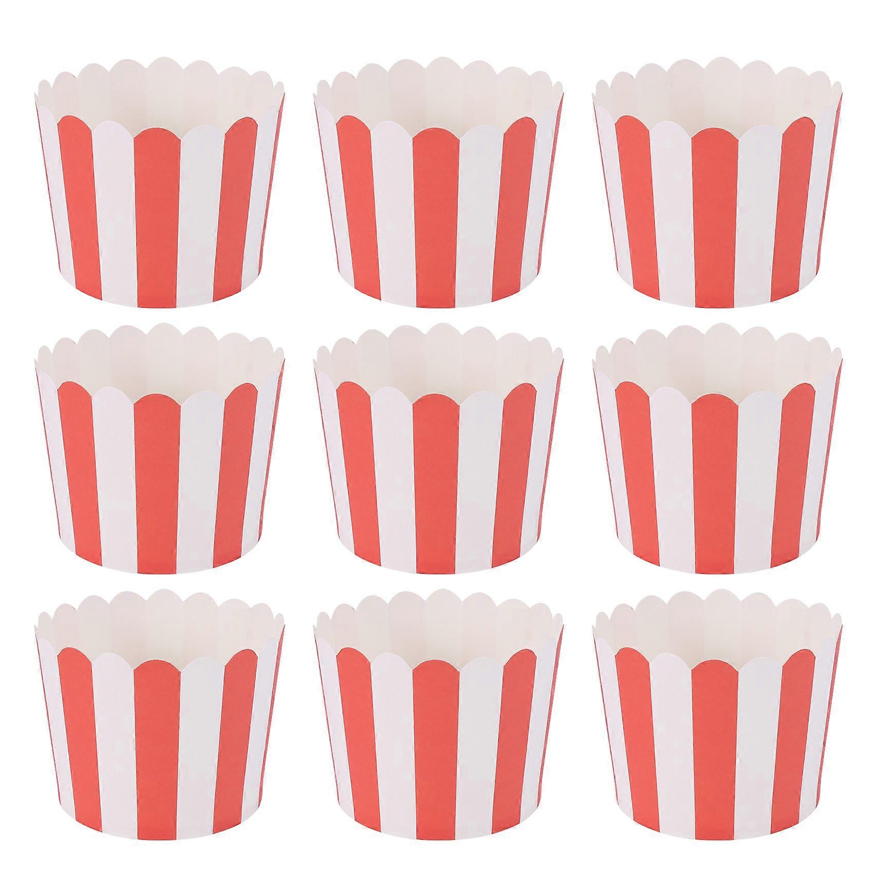 50X Cupcake Paper Cake Case Baking Cups Liner Muffin Kitchen Baking Red