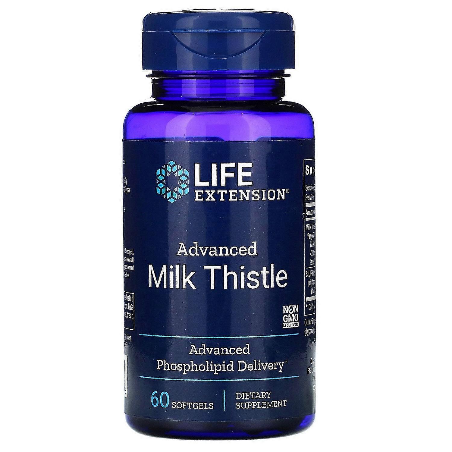 Life Extension, Advanced Milk Thistle, 60 Softgels