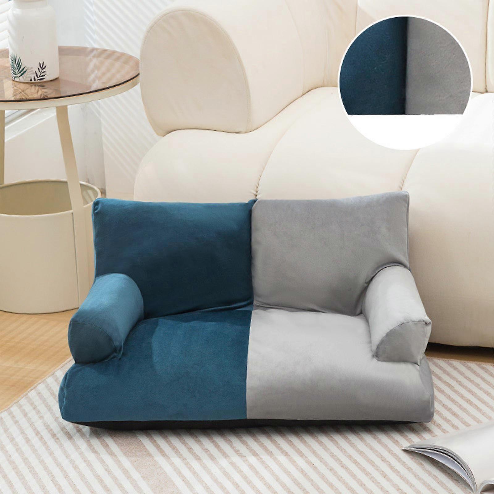 Dog Sofa Couch Double Color Matching Soft High Back Dog Sofa Chair for Puppy