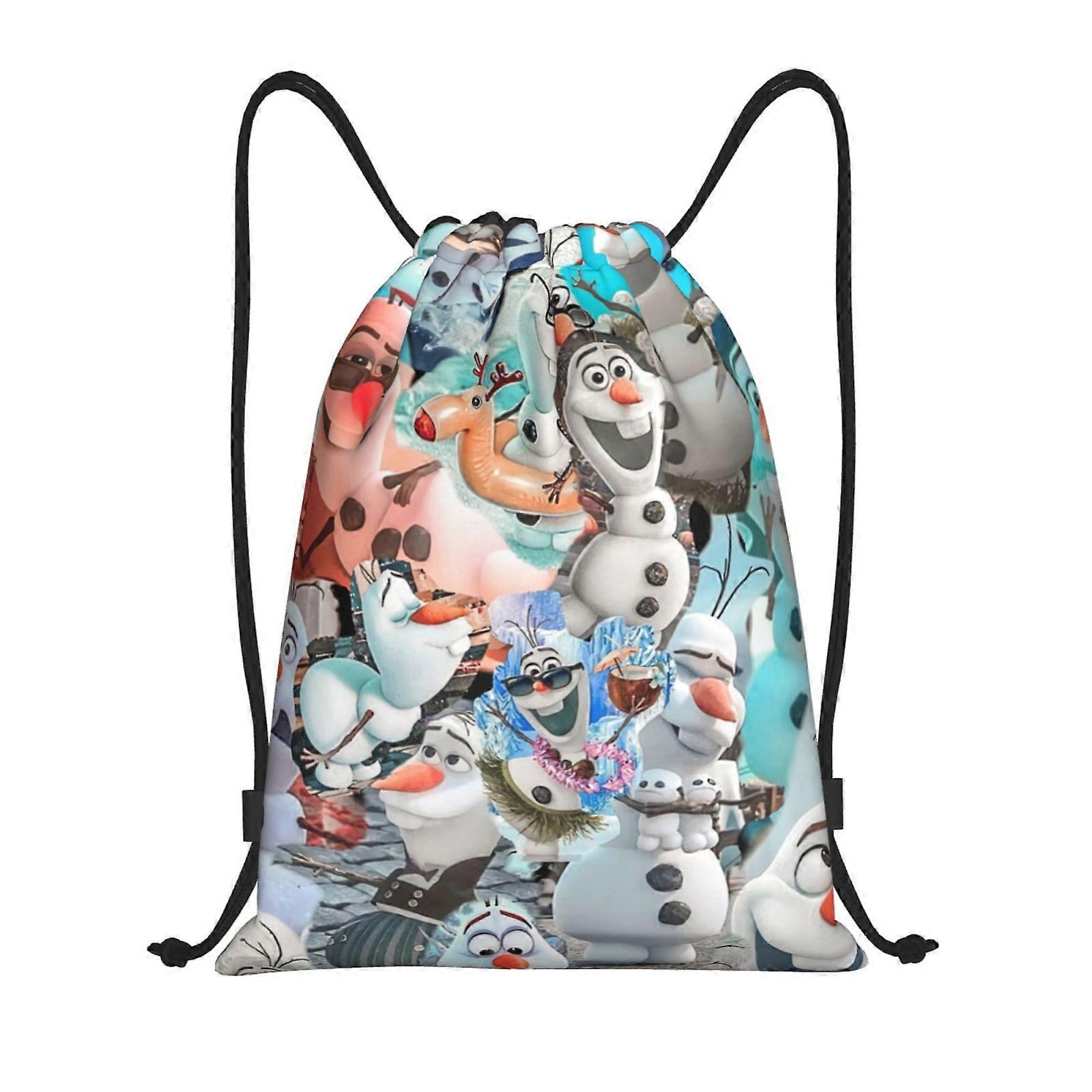 Frozen Classic Drawstring Bag, Collapsible, Sports, Fitness, Drawstring Bag, Unisex, Beach Sports Travel Bag Medium