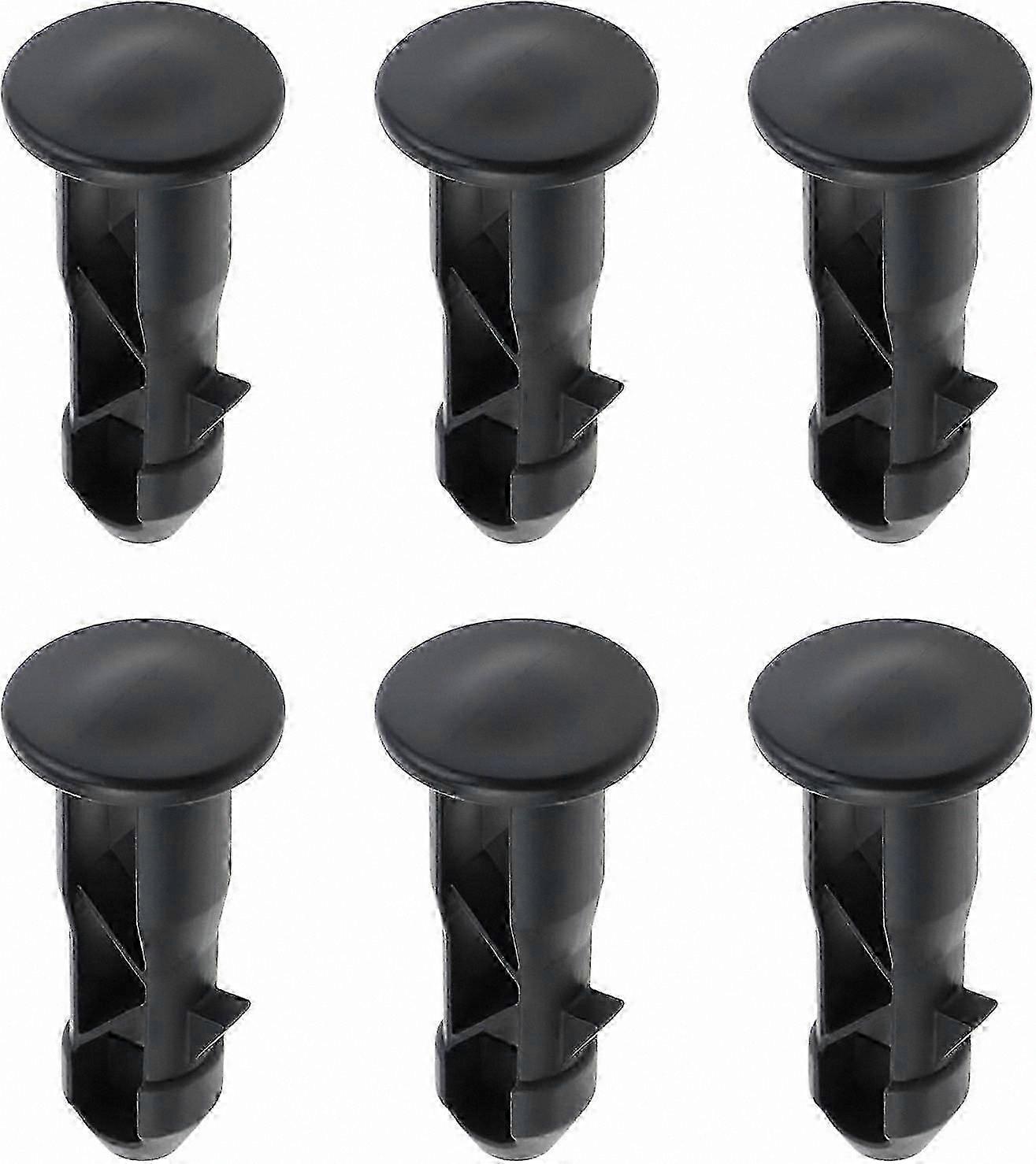 Black Plastic Hinge Bolts for Trash Can Lids, 65mm x 18mm (3 Pairs)