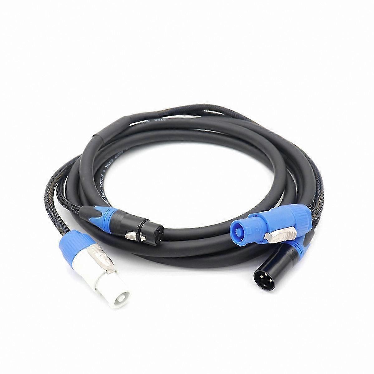 High Quality 5m DMX512 Powercon 3-Pin XLR Combo Cable