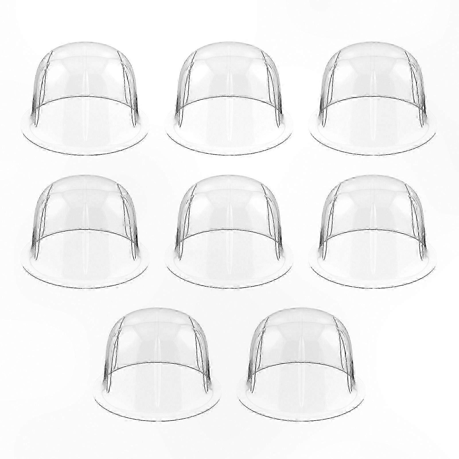 Plastic Adjustable Hat Display Stands - 8 Pack Freestanding Rack for Collectibles Storage and Organization