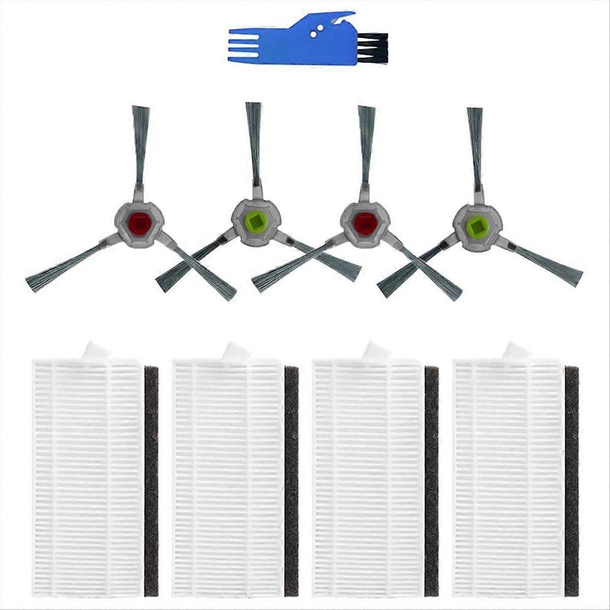 9PCS for AIRROBO P20 Washable Side Brushes HEPA Filters Cleaning Tool