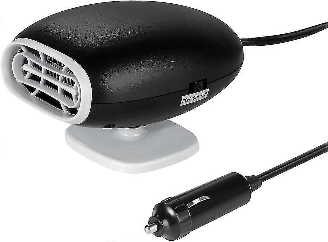 12v 150w 便携式汽车加热器风扇汽车除霜器，带可调节支架快速冷却和加热