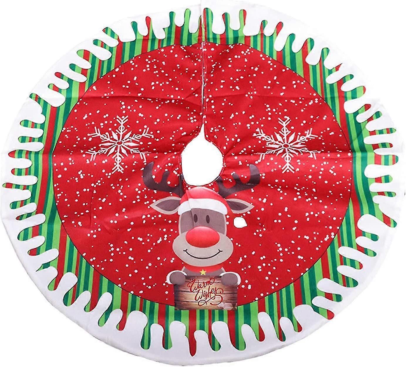 Christmas Tree Foot Coverround Fabric80cm Diameter