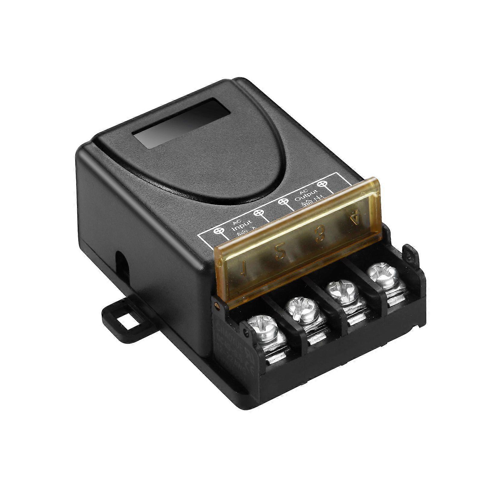 433 High-Power Single-Channel Remote Wireless Switch, 220V Smart Wireless Switch for Water Pumps, Motors, and Lighting