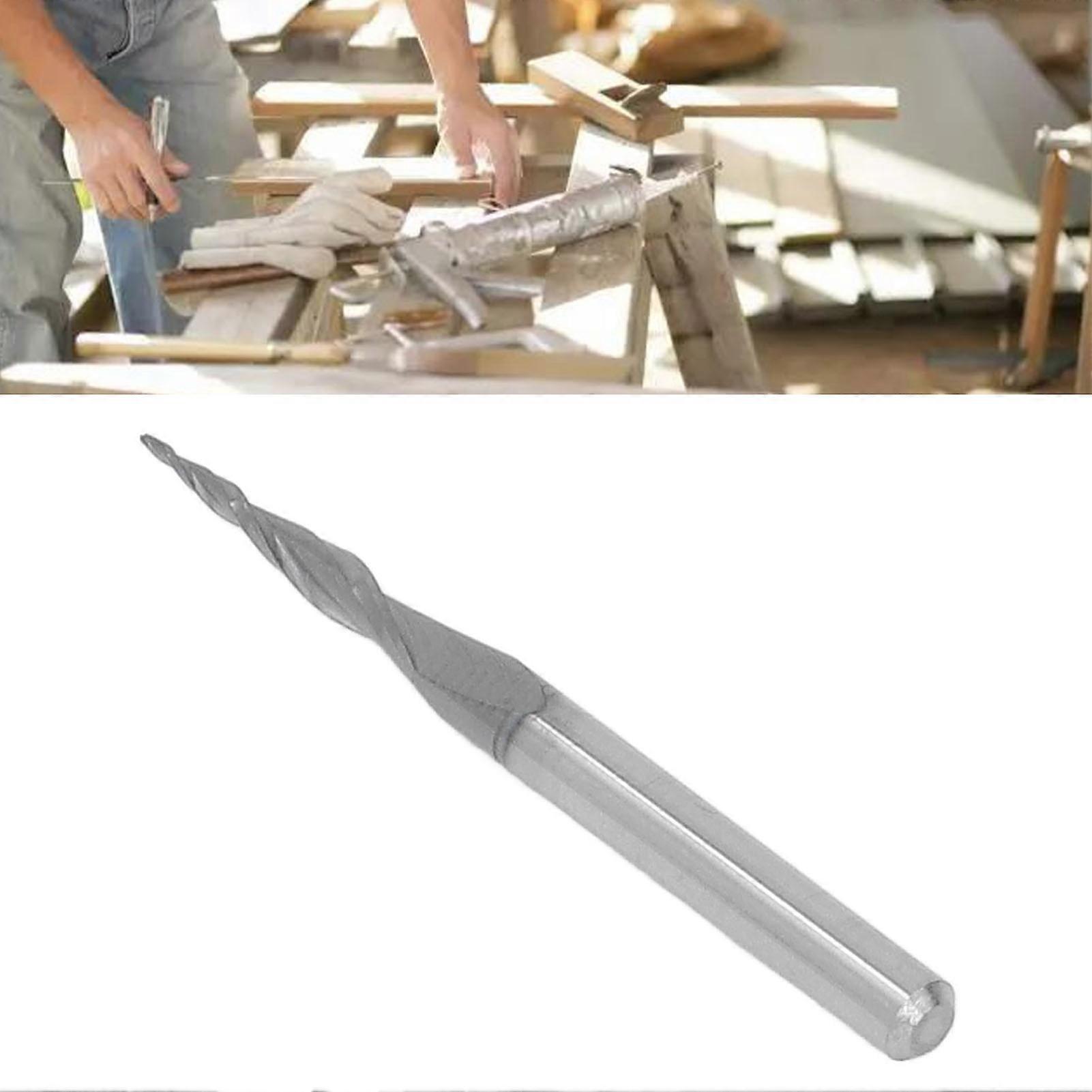 Ball Nose Cutter CNC Spiral Tapered Tungsten Steel Extended End Mill Carbide Relief 