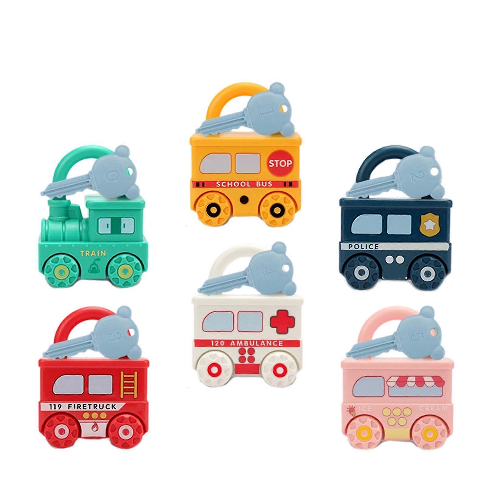 Plastic Educational Toddler Train Toy With Unlocking Mechanism For Fine Motor Skills Development Multicolor