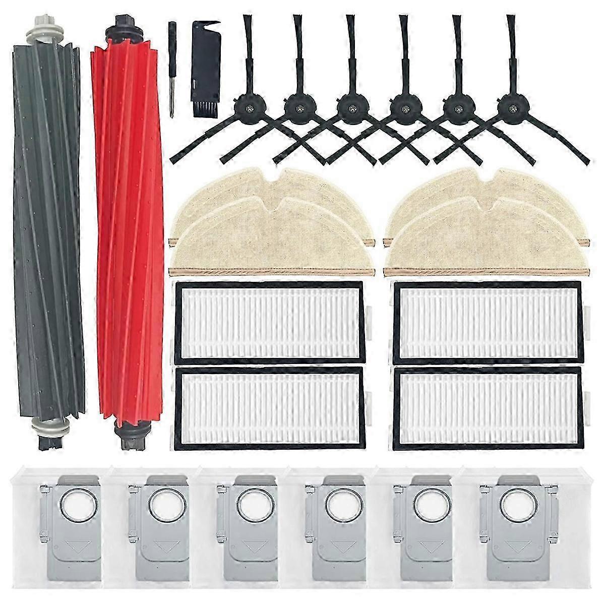 Mop cloth for Roborock Q5 Pro with side brush and HEPA filter