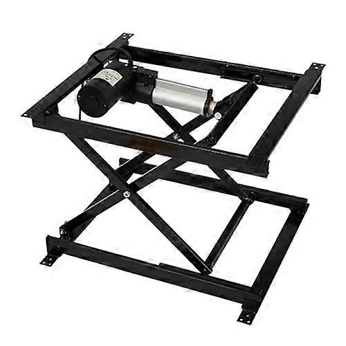 17' Electric Lift Center Table Folding Iron Frame Scissor Lift Adjustable Work Platform Dining/Computer Desk Compatible