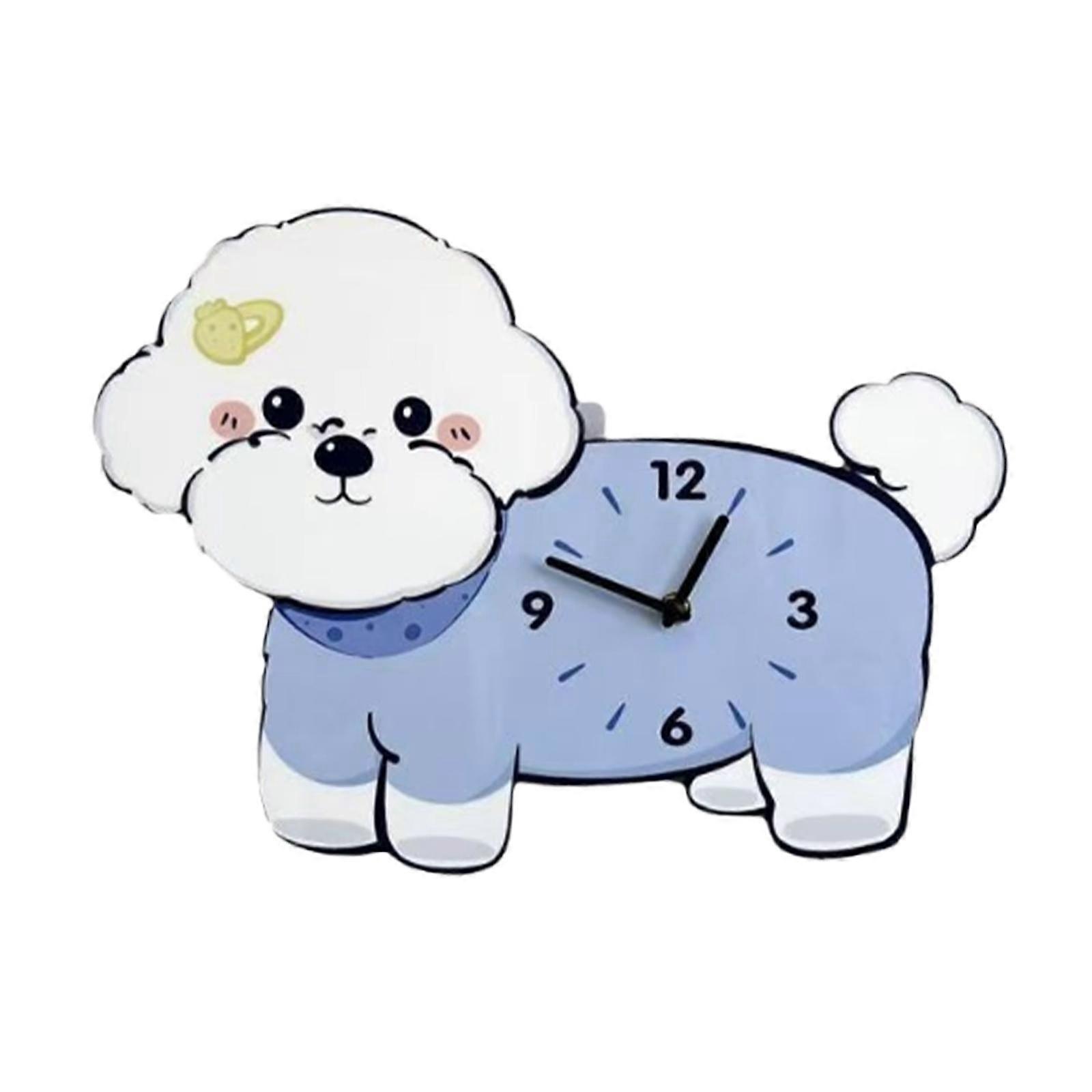 Bichon Frize Wall Clock Wall Ornament,Stylish,Silent,Decorative Clock,for
