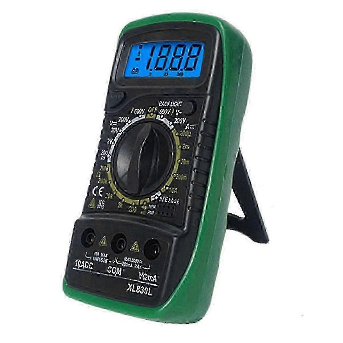 XL830L Handheld Digital Multimeter LCD Backlight Portable AC/DC Ammeter Voltmeter Ohm Voltage Teste