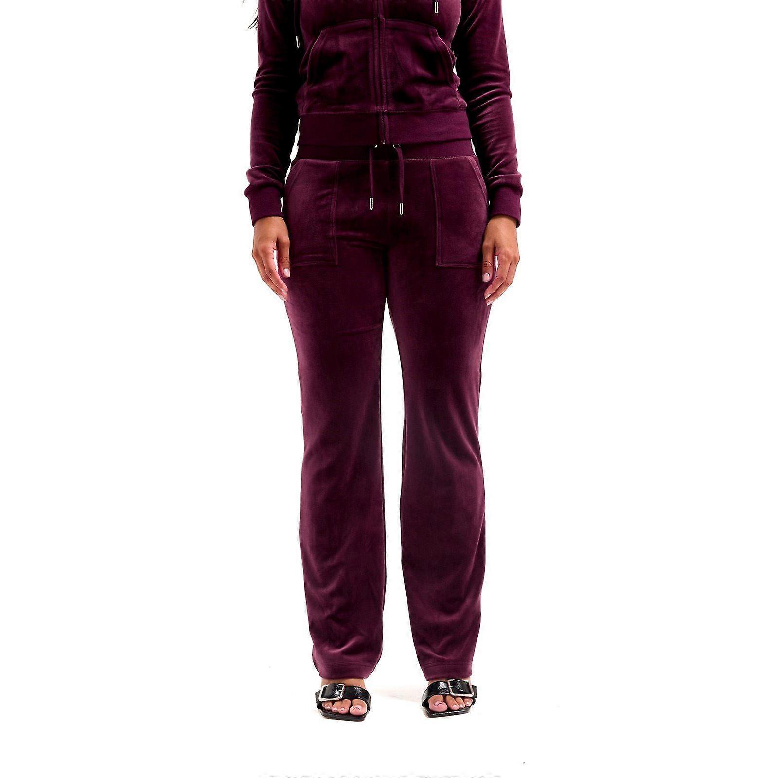 Juicy Couture Del Ray Pant Polyester Women's Red Track Pants