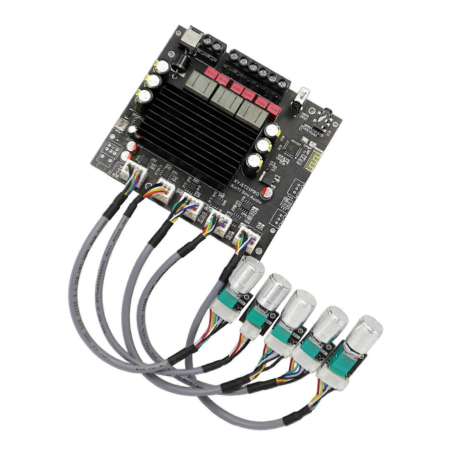 Wireless Amplifier Board with TPA3221 Chips, 100W+100W Power Output, Wide Voltage Ranges of DC12V-360V Multicolor