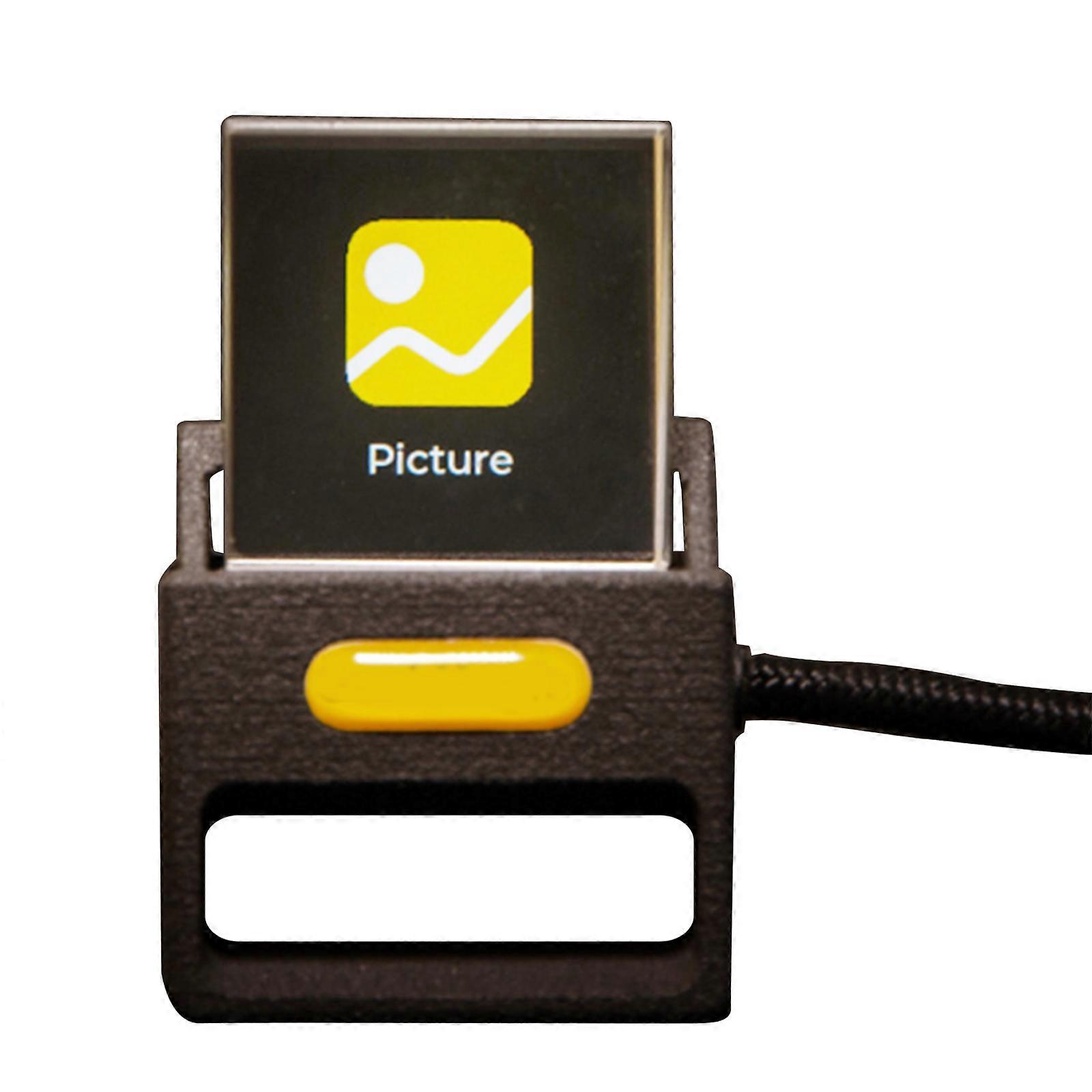 Interactive Tilts Control LCD Display Clock Featuring Global Financial Data Live GIF Animations And Gaming Functions Multicolor