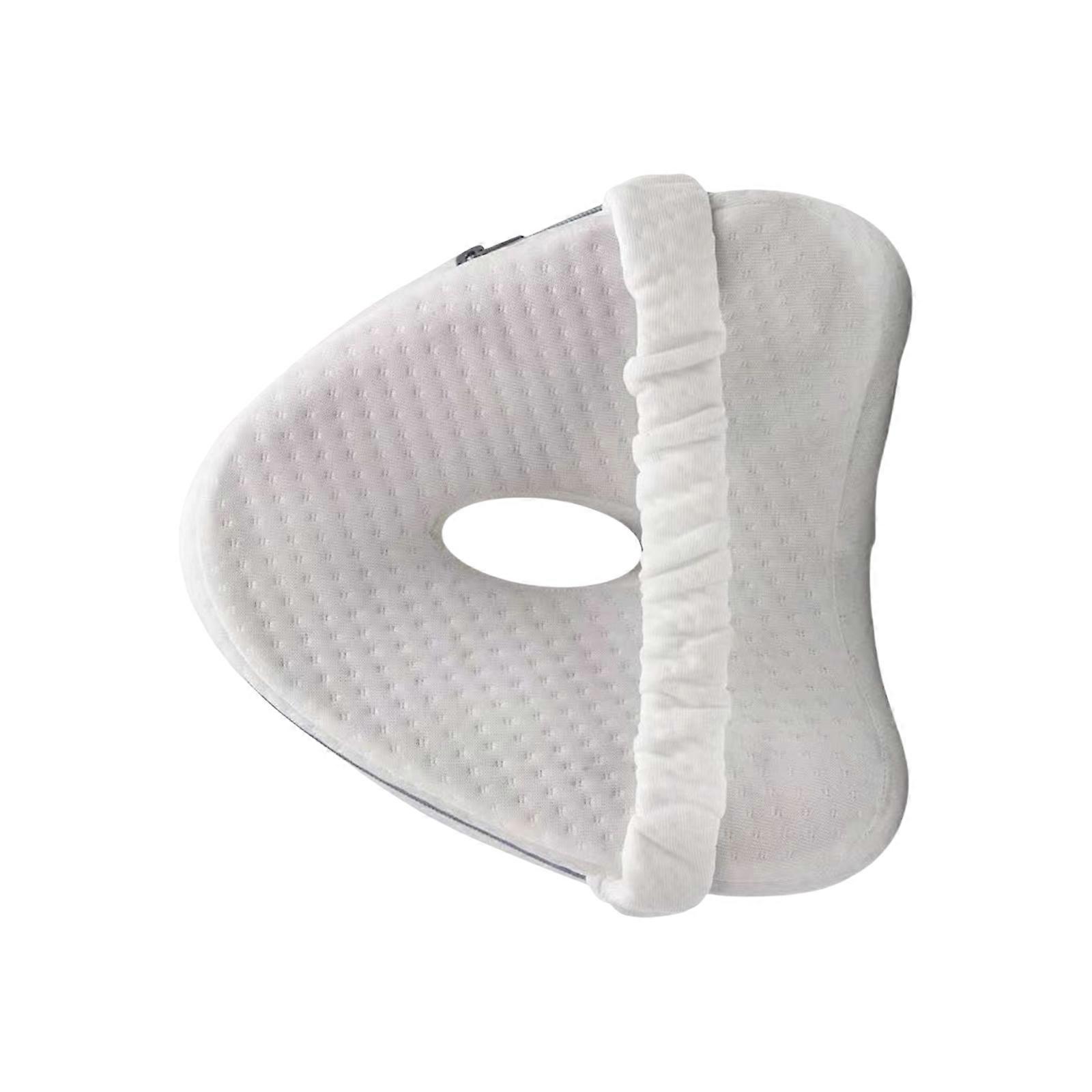 Orthopedic Thigh Cushions Memory Foam Pillow Contoureds Heart Shape For Sciaticas Back Pains Relief Sleeping Support  White