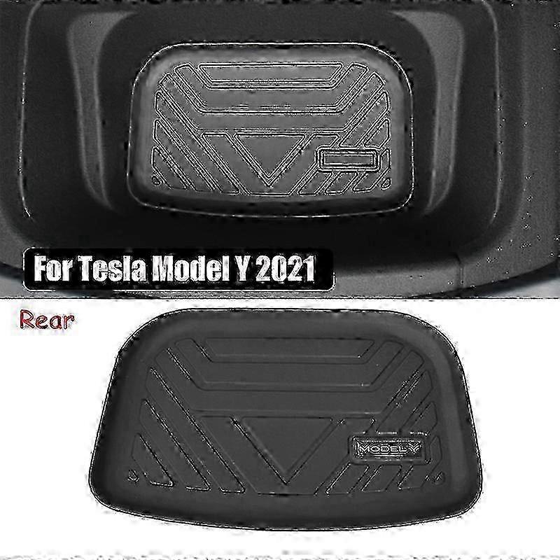 Upgrade New Tpe Car Front Storage Box Pad Rear Trunk Mat Waterproof Protective Liner Trunk Tray Floor Mat For Tesla Model Y 2021
