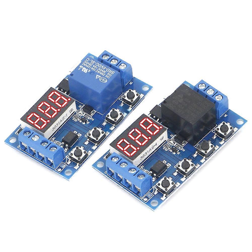 DC 6-30V Trigger Cycle Delay Timer Switch Turn on Off Relay Module with LED Display Automation Switch Off Delay Time