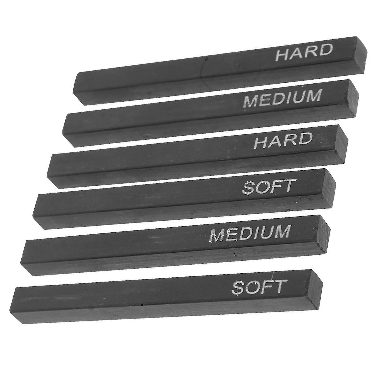 6Pcs 숯 스틱 압축 숯 막대 스케치 드로잉 용품