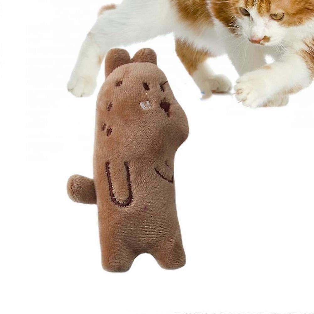 AIXING Cat Plush Toy Cute Plush Catnip Toys for Cats Cat Toys Cat Kitten Bite Toys Supplies Animal Teething Toys Chew Interactive Toys reasonable