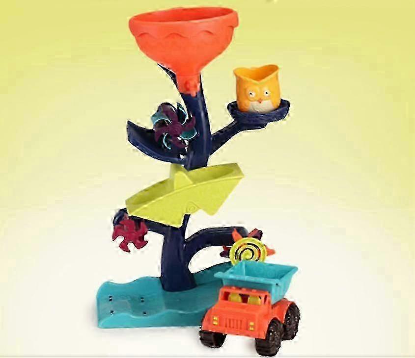 Multi Colour Waterfall Sand Truck Play Set with Owl Cup