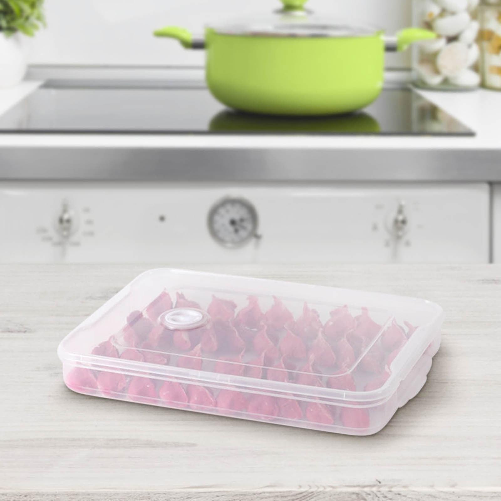 Yonrjhukm Storage Box, Food Preservation Box, Multi Layer Freezer Box, Household Refrigerator, Multi Layer Food Timer Freezer Box
