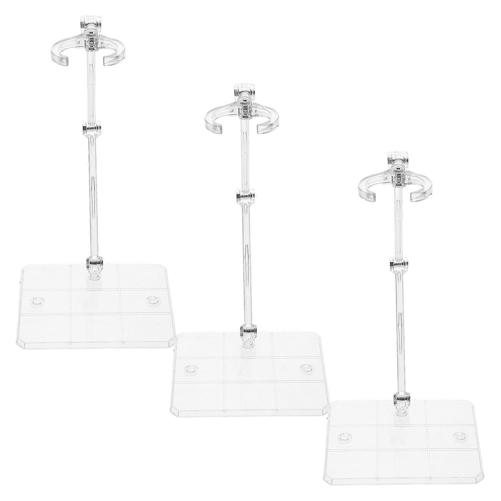 Toy Display Stands Clear Acrylic Action Figure Stand for Displaying 15Pcs