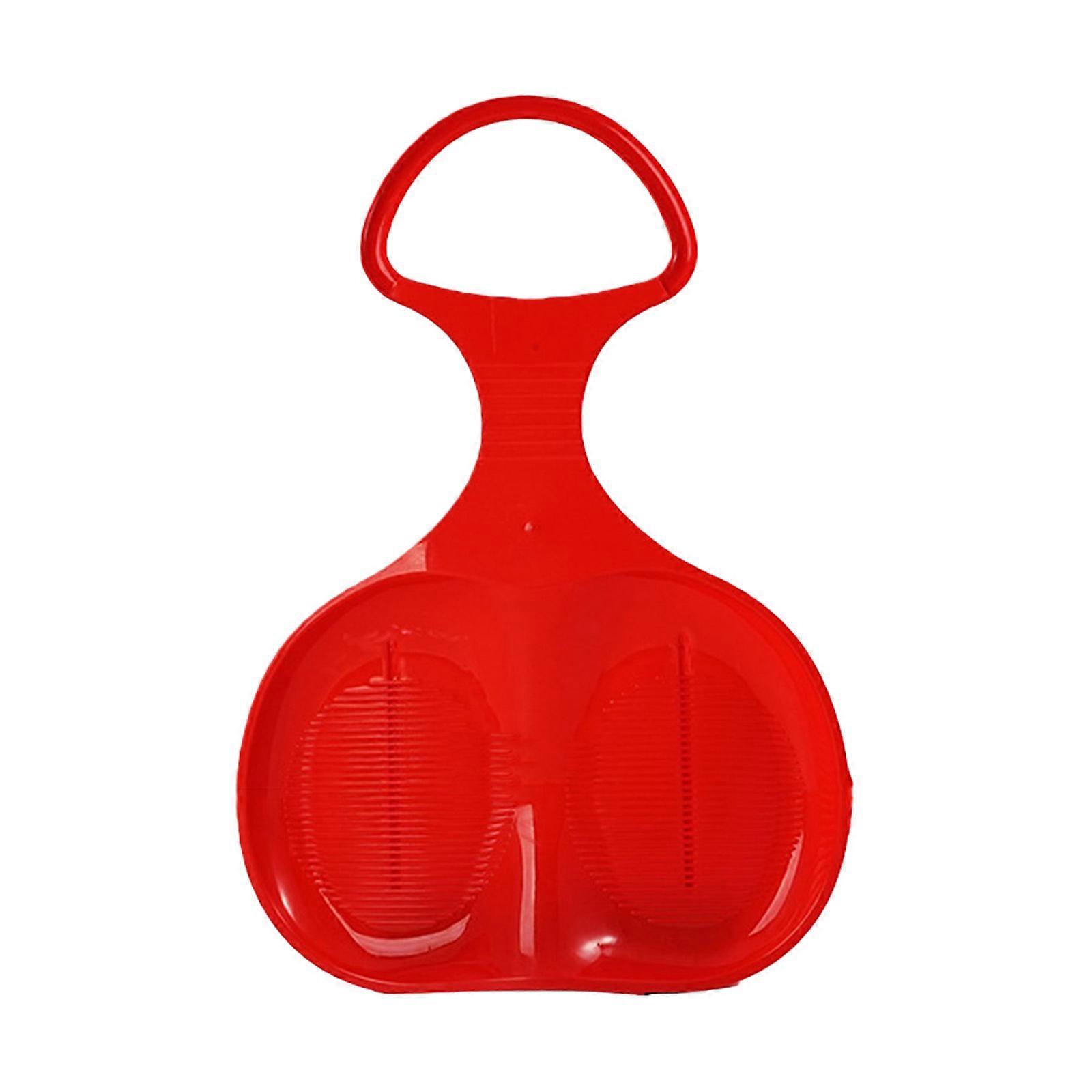 Multiuse Slide Sled Sliding Board for Snow Grass and Sand Outdoor Entertainment Activity Snow Sled for Adult Kid All Age  Red