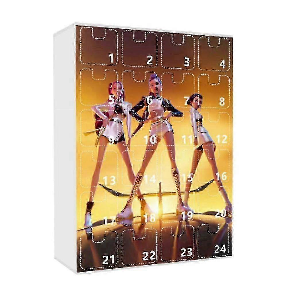 w New Kpop Demon Hunters Advent Calendar K Pop Demon Hunters Rumi Mira Zoey Tiger Christmas Countdown Advent Calendar Gift 24 Days
