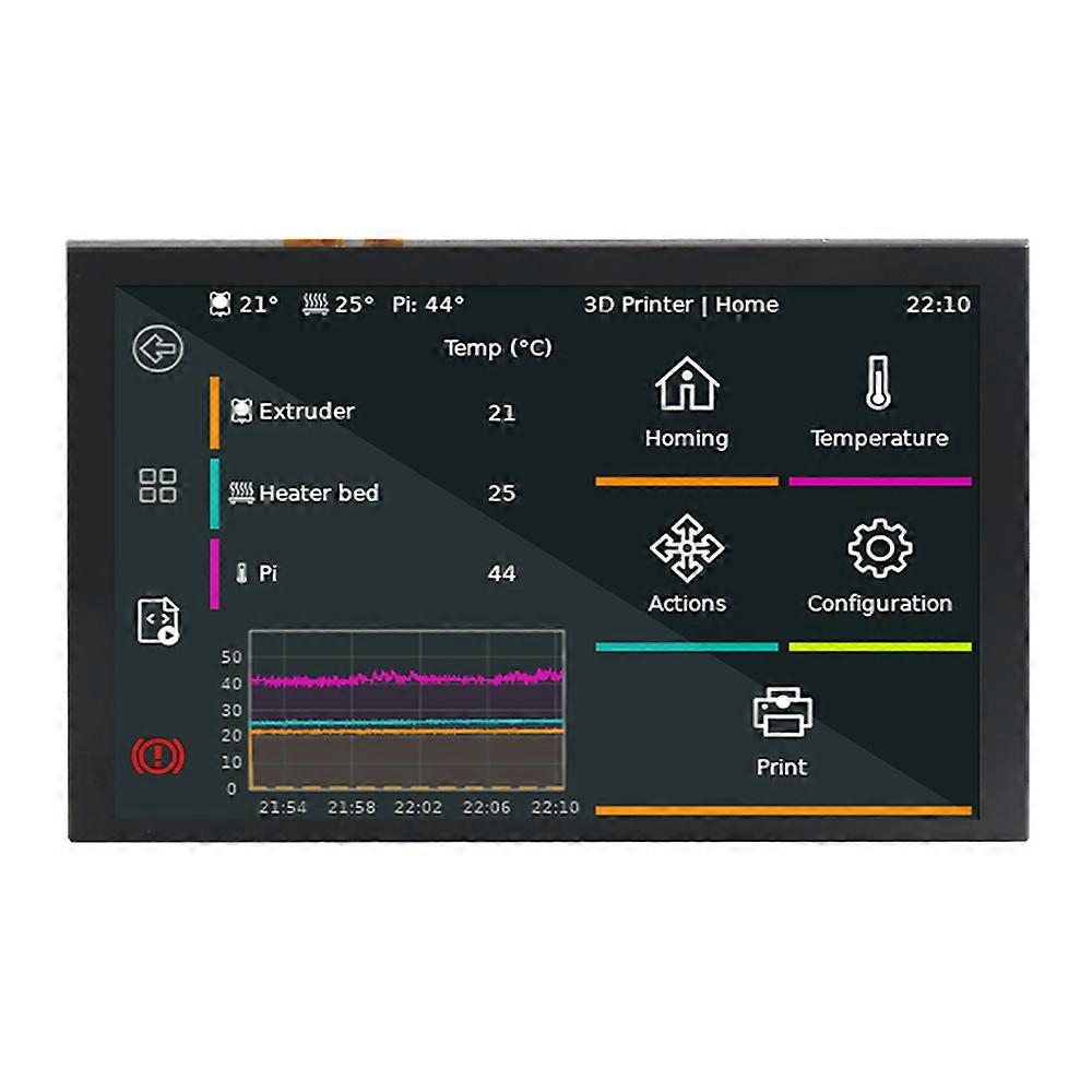 Moniteur à écran tactile de 5 pouces pour Raspberry Pi (Pi5/4B/CM4/3B+/3A+/3B/CM3) - 800x480 DSI IPS LCD, 5 points tactiles, installation facile