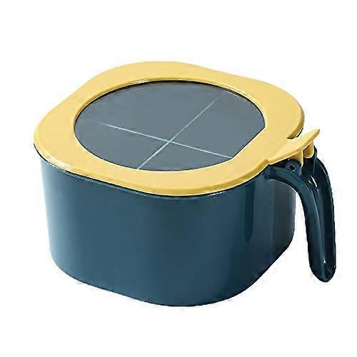 Seasoning Jars Set with 4 Compartments and Spoons for Salt Spices Kitchen Storage