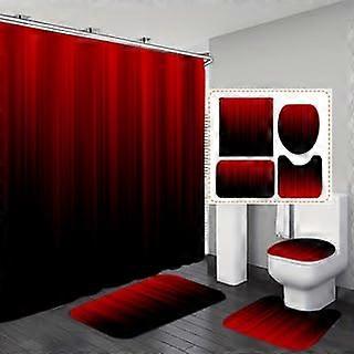 Waterproof Mold Resistant Shower Curtain with Gradient Design for Bathroom Decor