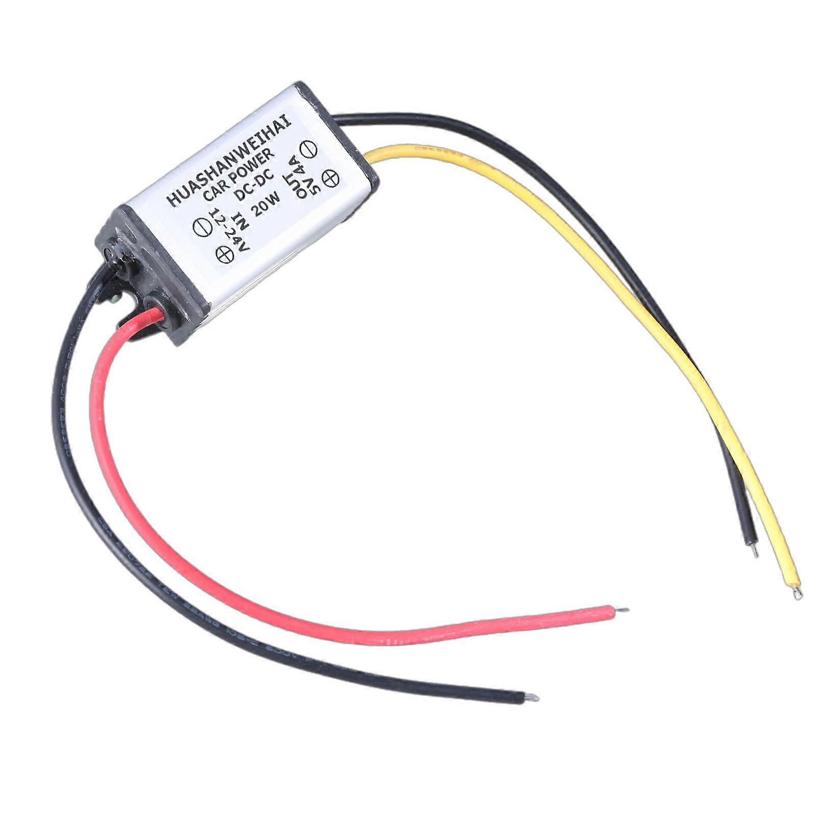Direct Current Converters 12V-24V to 5V 3A/4A/5A Bucked Converters Module Reduced Voltages Regulator Car Power Converters Multicolor