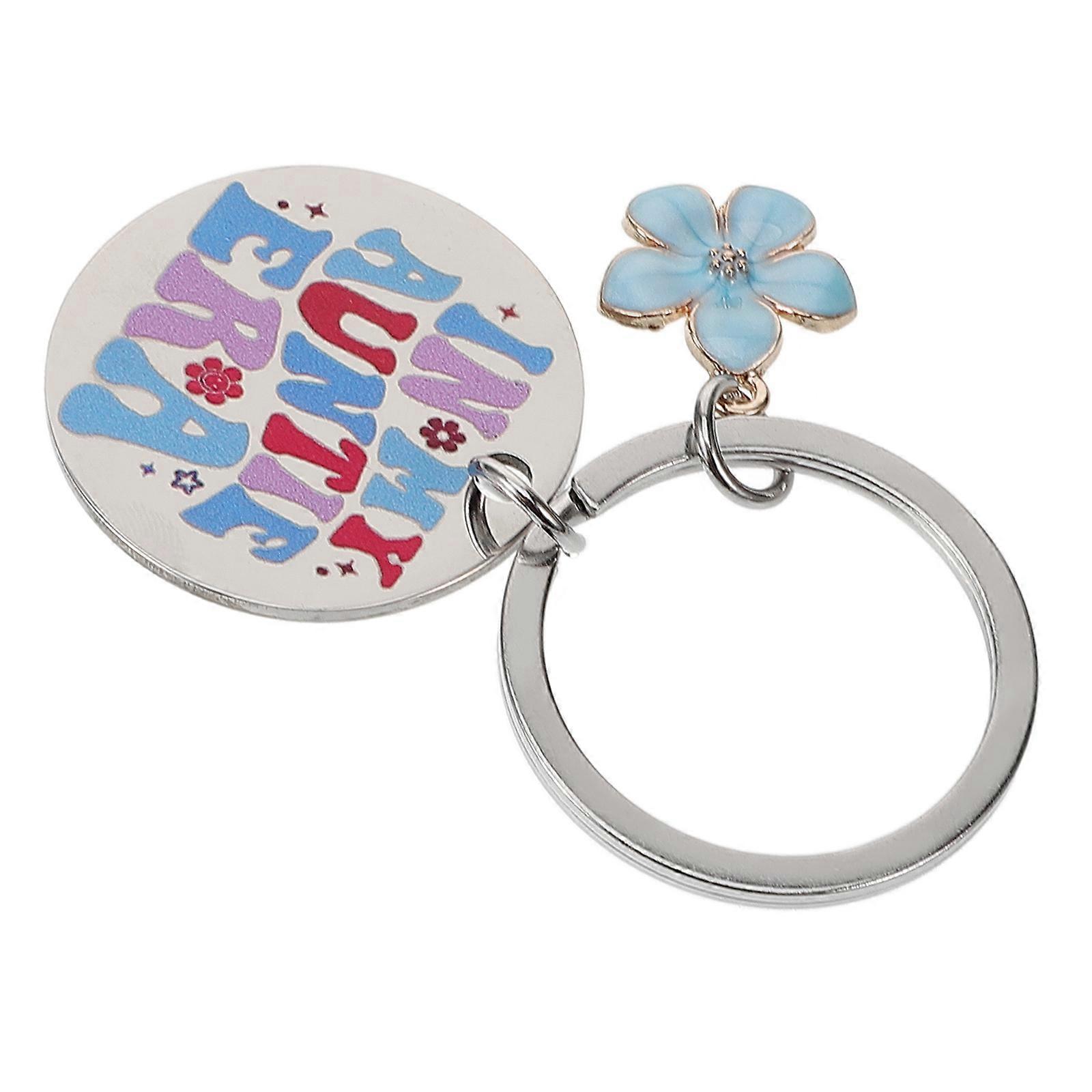 Stainless Steel Keychain Pendant for Hanging Keys Multi Color Accessory