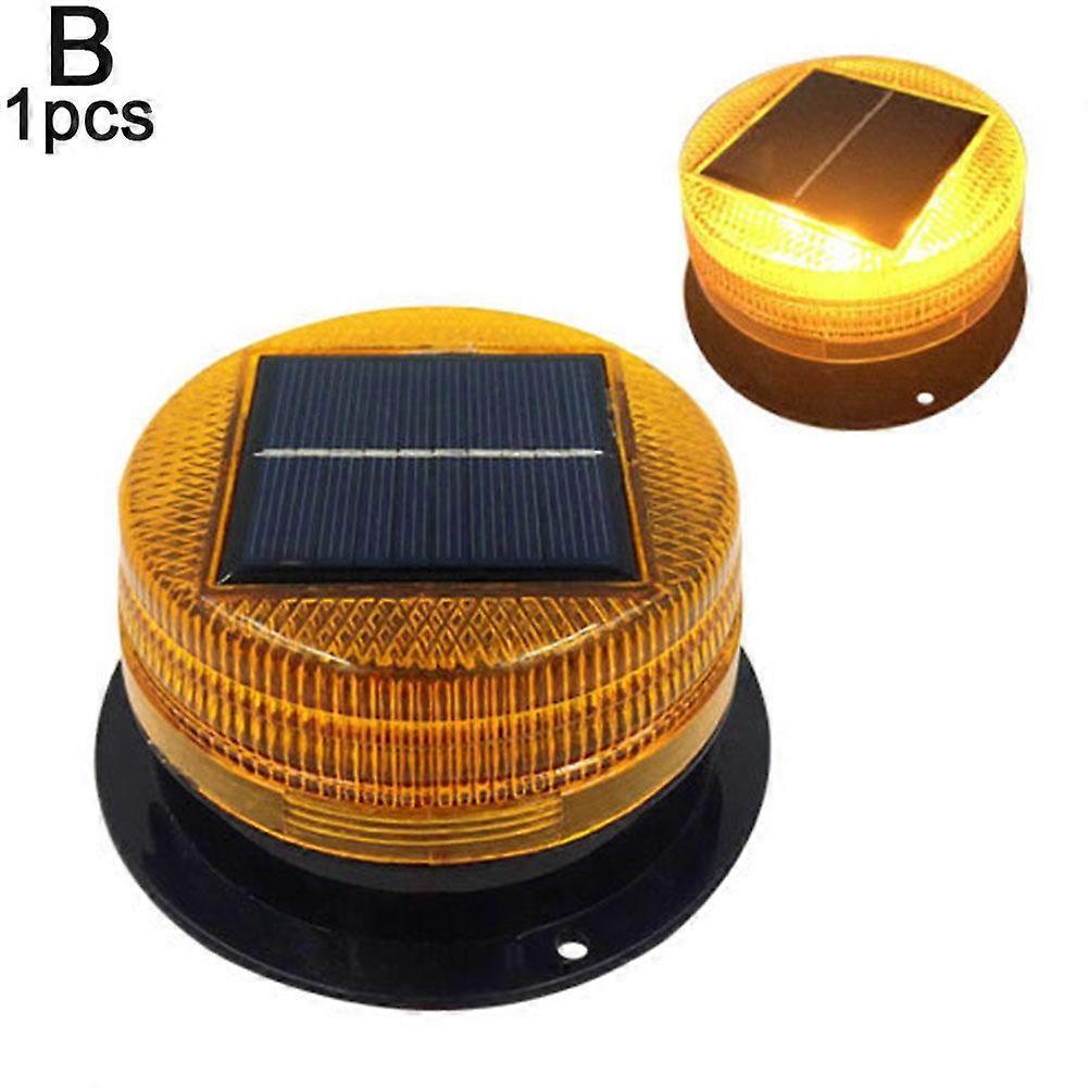 Solar LED Magnetic Warning Light Car Truck Vehicle Wireless Strobe Beacon Flashlight Emergency Signal Automatic Sensor Flashing