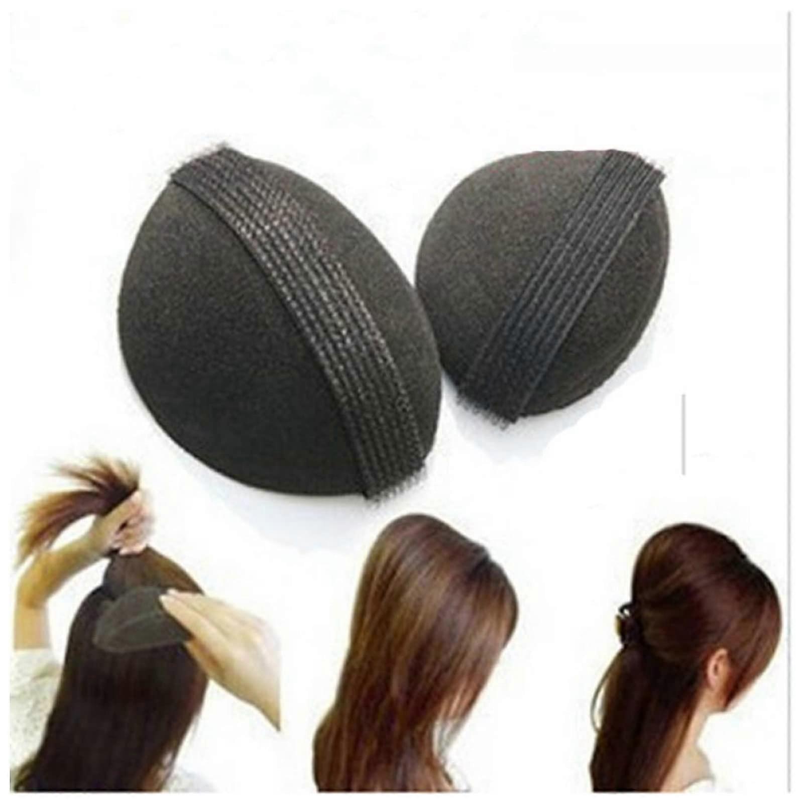 2pcs Sponge Hair Bun Maker with Instant Volume Boost and Secure NonSlip Styling Tool for Women