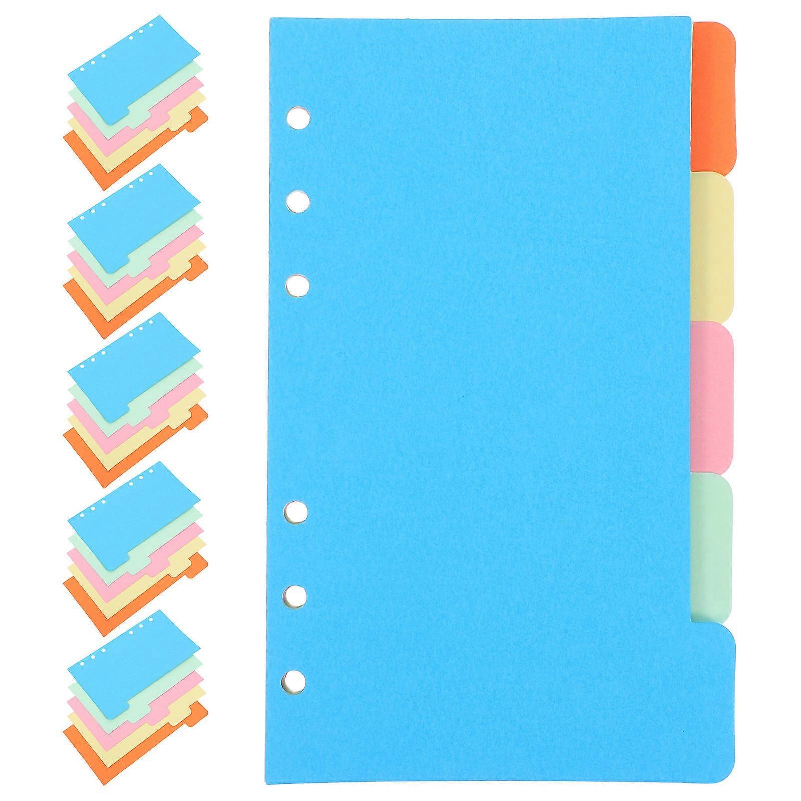 30 Pcs Durable Colored Loose-leaf Pocketbook Refills Replacement Pages (Assorted Color)